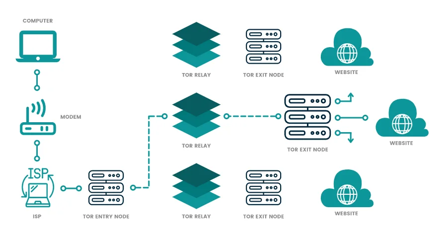 This is how the Tor network works