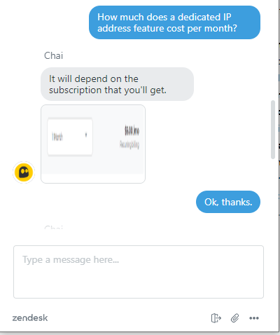 chat with the customer support of Cyberghost VPN