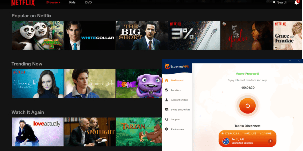 Unblocking Netflix Australia with ExtremeVPN