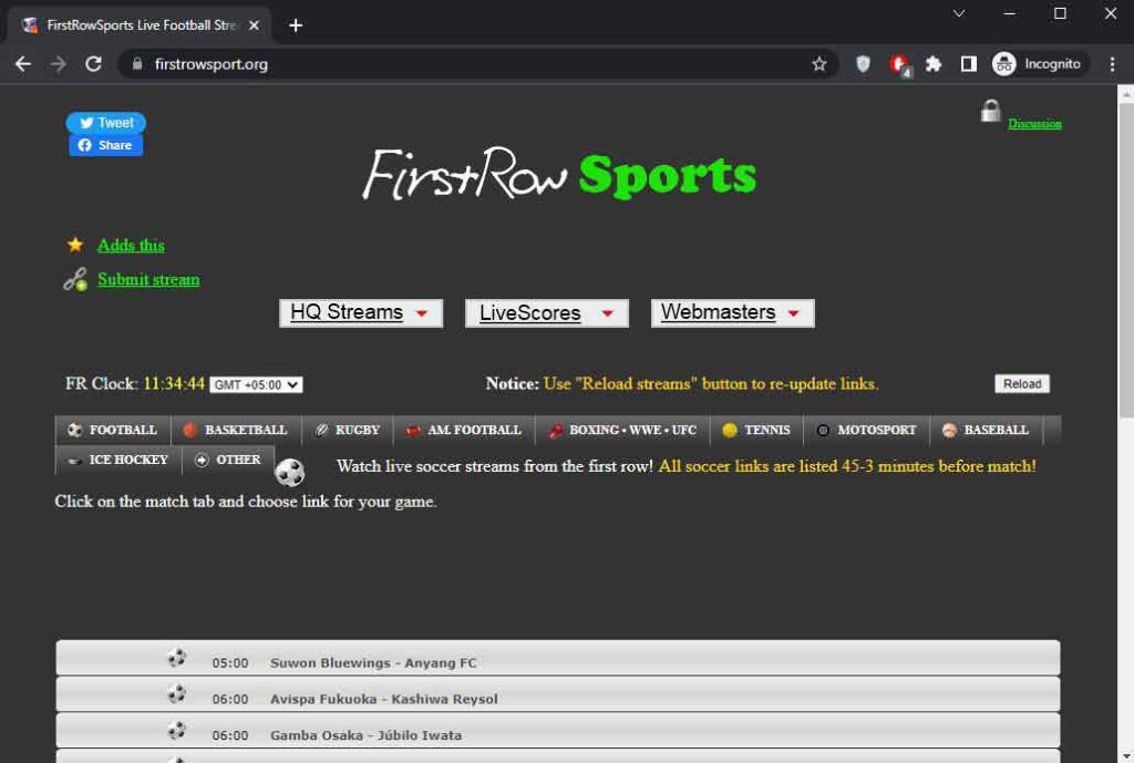 FirstRow Sports