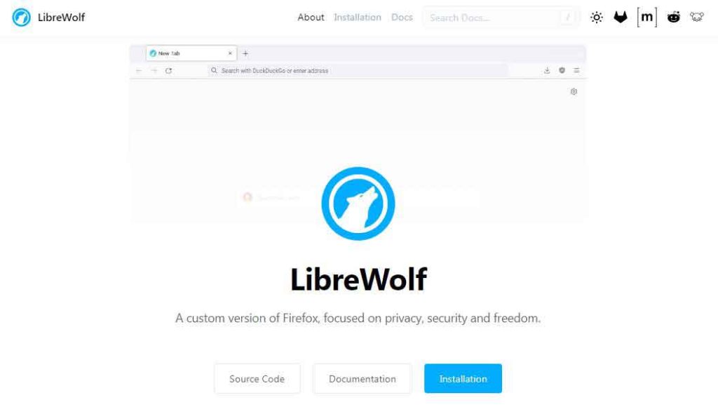 LibreWolf-Browser