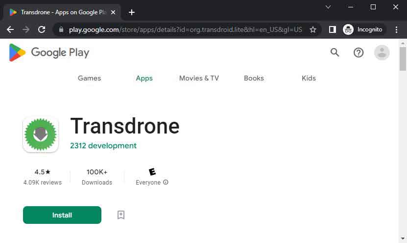 Transdrone App