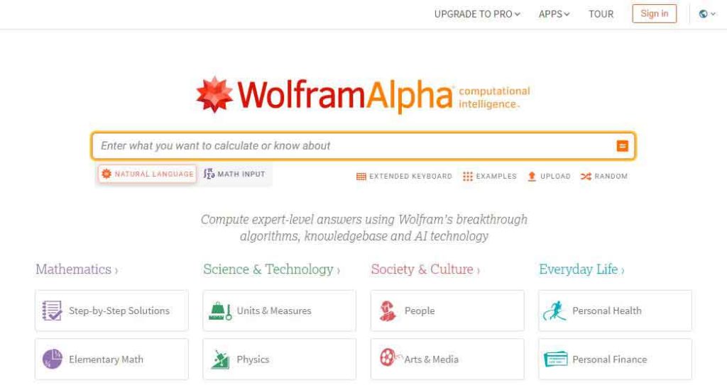 Wolfram Alpha