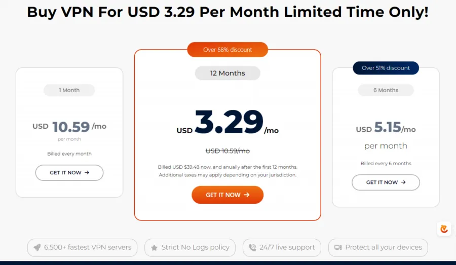 ExtremeVPN's pricing and plans