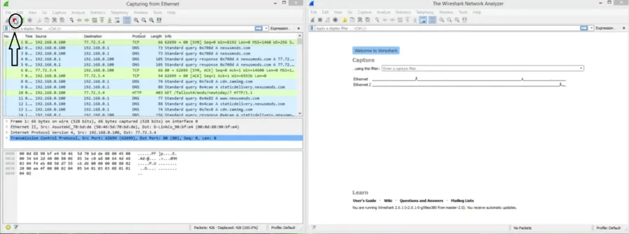 wireshark encryption test 6