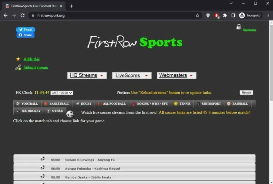 FirstRow Sports