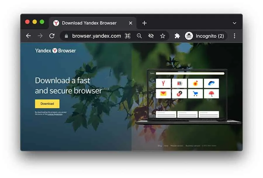 7. Yandex Browser