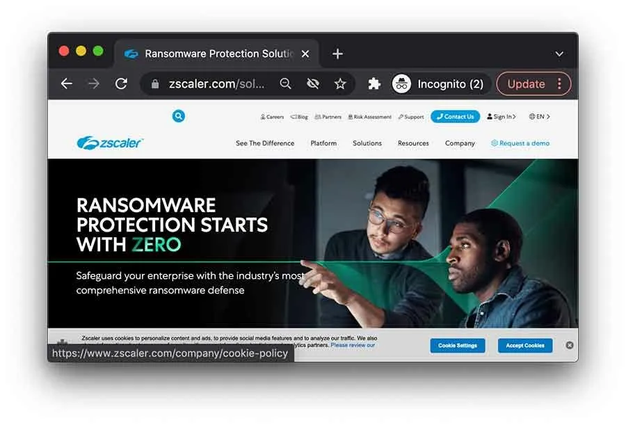 Zscaler - best anti-ransomware tool