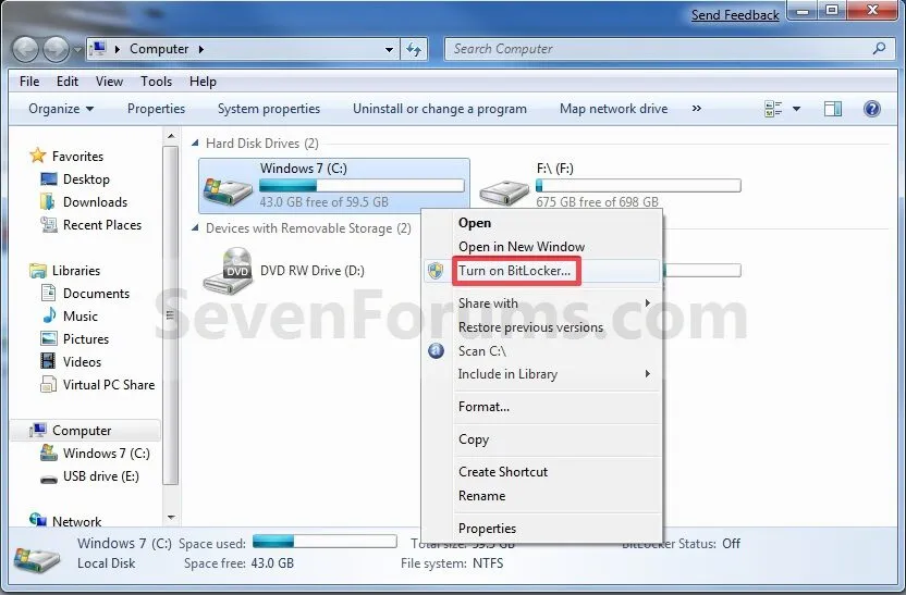 computer-Hard Drive Encryption on Windows 10