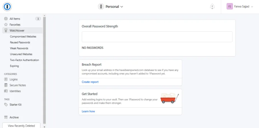 1password manager personal