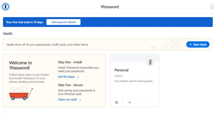 1password manager payment details