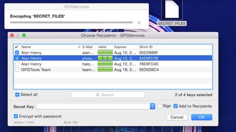 encrypting zip files mac