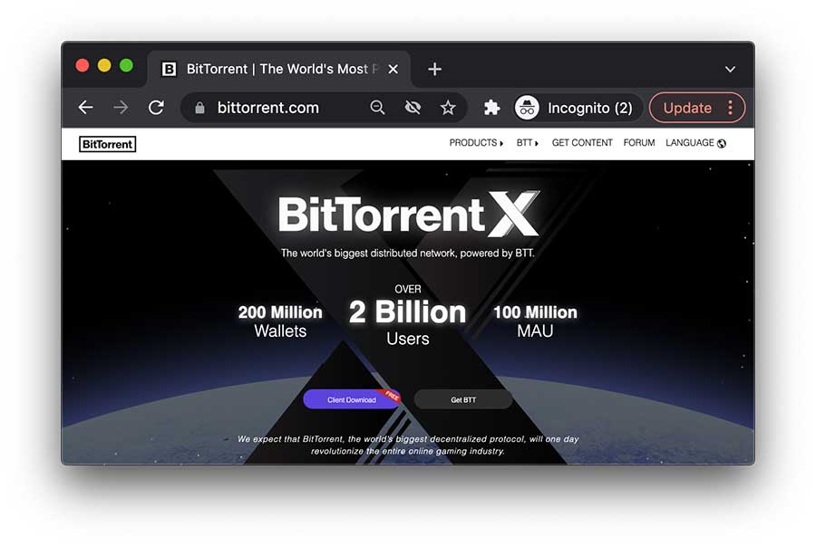 5. BitTorrent - light weight and free