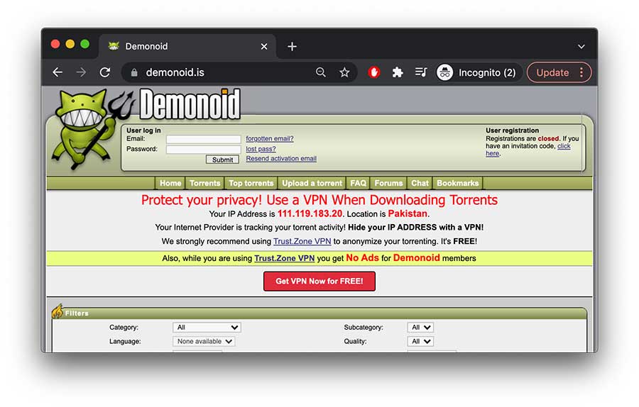 Demonoid Torrents