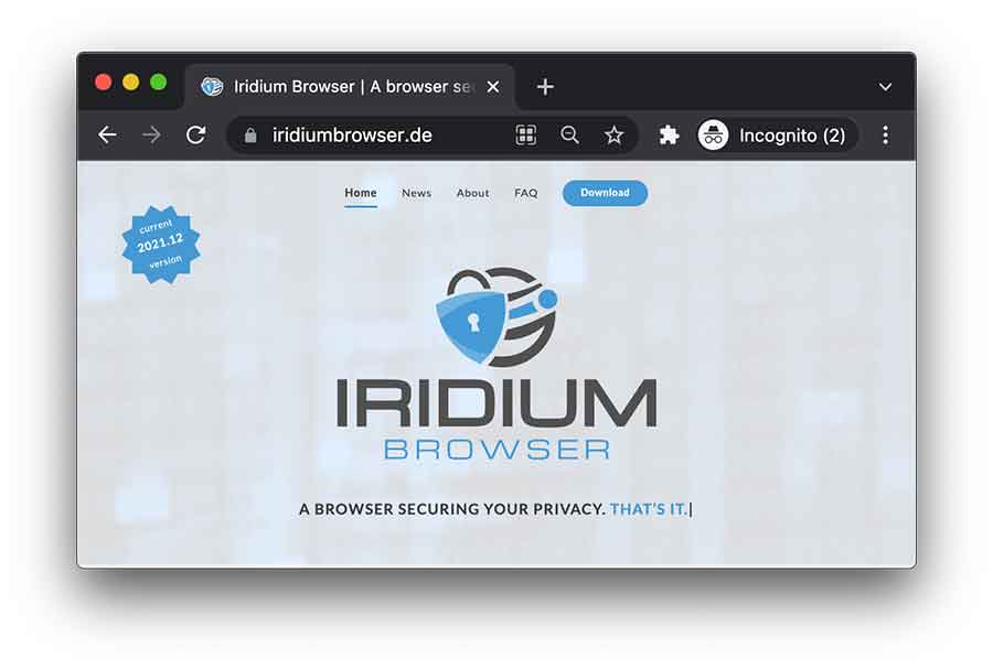 Обзор браузера iridium browser