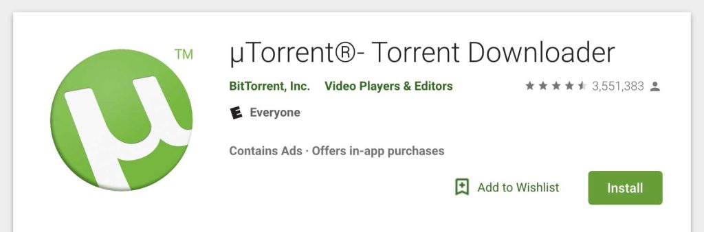 utorrent - android app