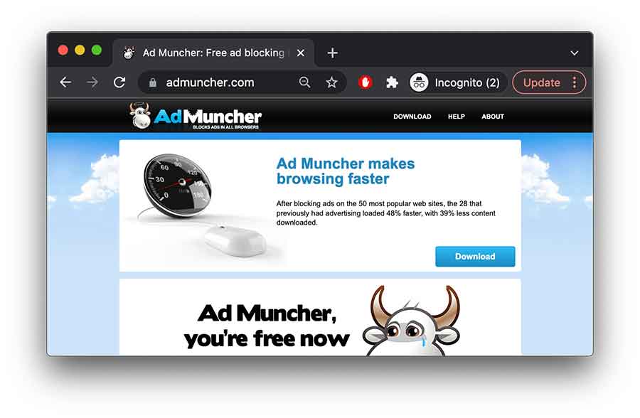 9. Ad Muncher -free ad-blocker