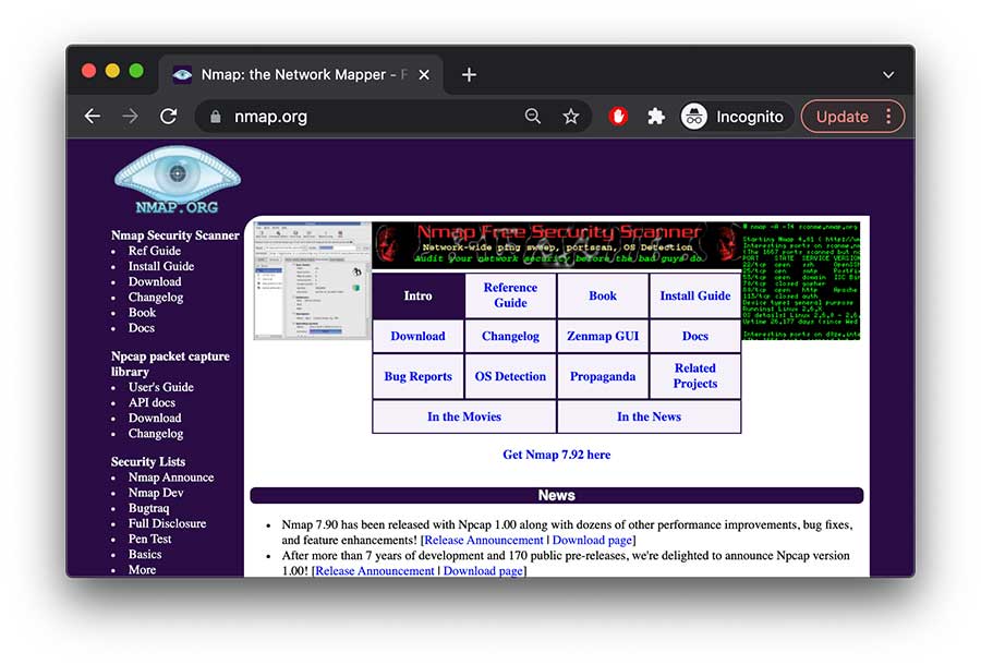 Nmap is a free and open-source network scanner